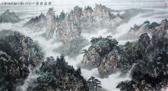 《层峦叠翠》张松